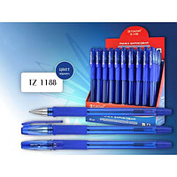 Ручка BLISS: СИНЯЯ, с чернилами на масляной основе, прозрачный корпус с резиновым держателем, арт. TZ