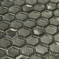 Стеклянная Мозаика Alchimia Argento grani hexagon 300*300*6mm