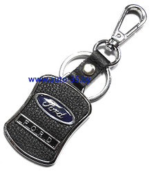 Брелок автомобильный кожаный + металл FORD