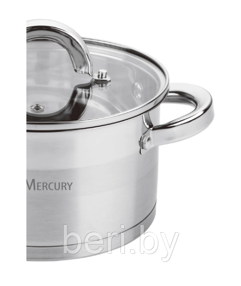 MC-6011 Набор посуды, набор кастрюль с крышками Mercury, 10 предметов - фото 3 - id-p121403365