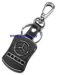 Брелок автомобильный кожаный + металл MERSEDES-BENZ