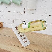Подставка для винной бутылки "Good Wine, Good Times", белый