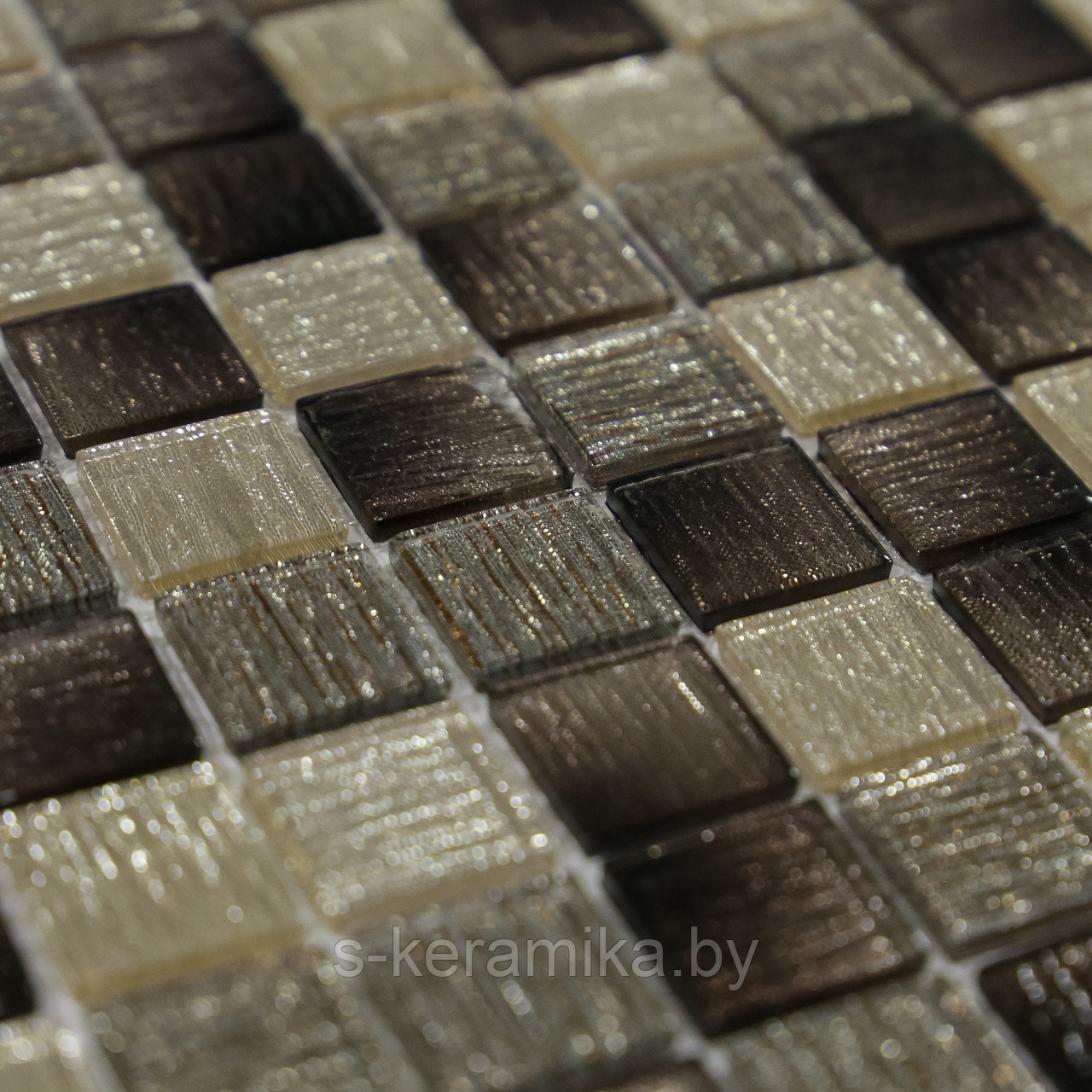 Стеклянная Мозаика Silk Way Copper Patchwork СТ-0052 298х298 мм