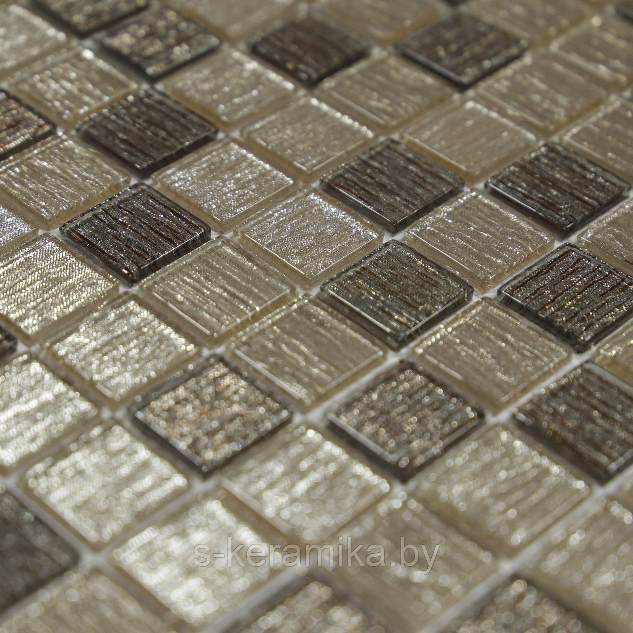 Стеклянная Мозаика Silk Way Golden Tissue СТ-0051 298х298 мм - фото 1 - id-p94140127