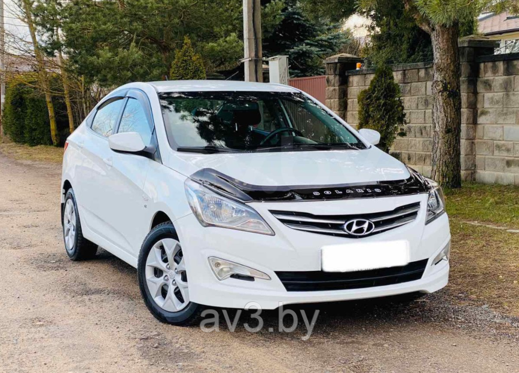 Дефлектор капота Hyundai Solaris (2016-) [HYD65] VT52