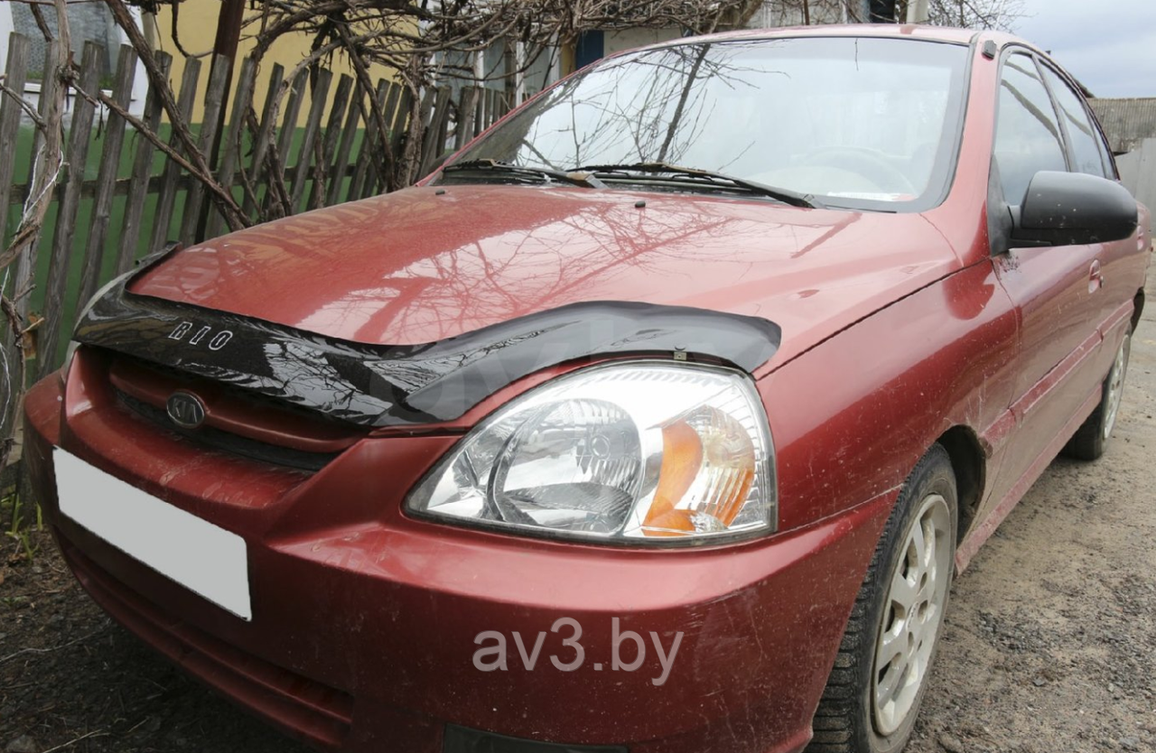 Дефлектор капота Kia Rio (2000-2005) [KA09] VT52