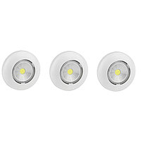 Светодиодный самоклеящийся фонарь-подсветка REV Pushlight 3Pack белый