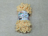 Пряжа Alize Puffy, Ализе Пуффи, турецкая, плюшевая, 100% микрополиэстер, для ручного вязания (цвет 509)
