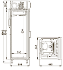 Шкаф холодильный POLAIR DM107-G, фото 2