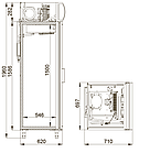 Шкаф холодильный POLAIR DM105-G, фото 2