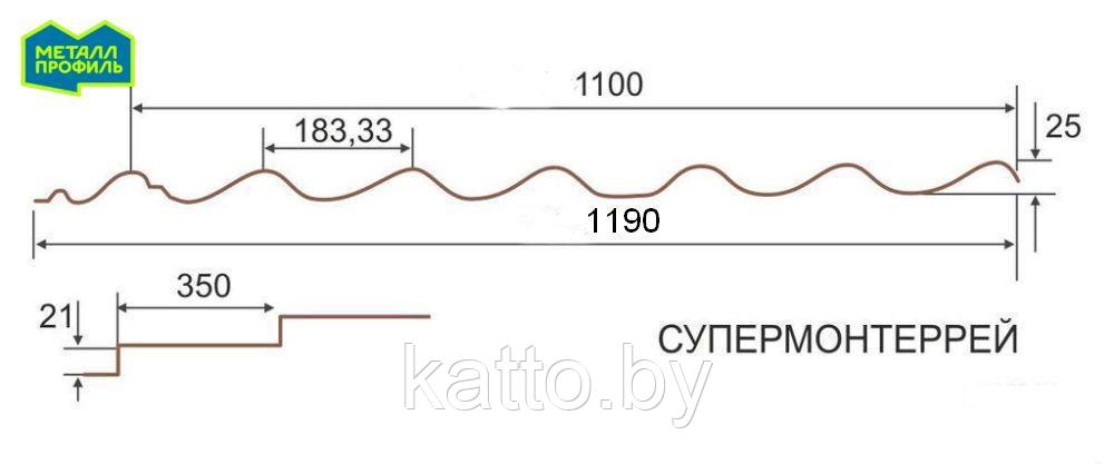 Металлочерепица Ламонтерра, ПЭ - Стандарт RAL1035 (Перламутрово-бежевый) металлик - фото 2 - id-p121416895