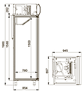 Шкаф холодильный POLAIR DM107-S версия 2.0, фото 2