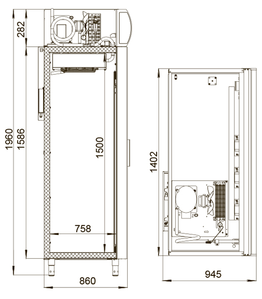 Шкаф холодильный POLAIR DM114Sd-S - фото 2 - id-p121416965