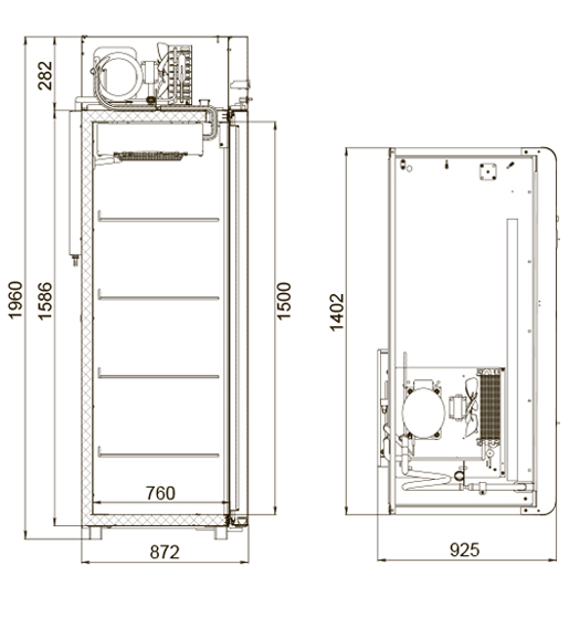 Шкаф холодильный POLAIR CM114-Sm - фото 2 - id-p121418168