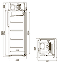 Шкаф холодильный POLAIR CV105-Sm, фото 2