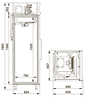 Шкаф холодильный POLAIR CM107-G, фото 2