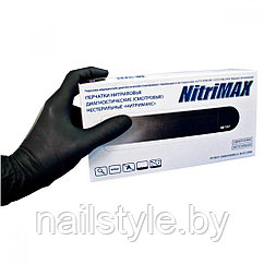 Перчатки смотровые нитриловые черные Nitrimax 100 шт размер S.M.L