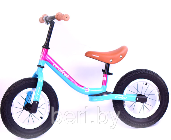 TY-805 Беговел детский 12" Coolest, НАДУВНЫЕ колеса руль и сидение регулируется, от 2 лет, разные цвета - фото 7 - id-p121421464