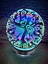 Аромадиффузер - увлажнитель воздуха - ночник 3D 3 в 1  (HM-022) 008 (форма шар) Стрекоза, фото 4
