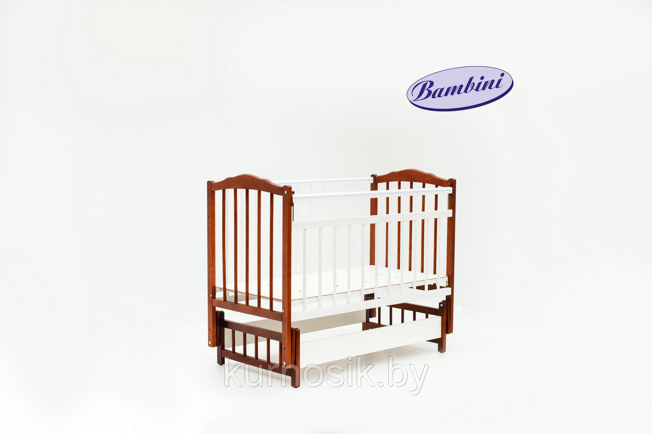 Кроватка Bambini (Бамбини) 11 белый орех - фото 2 - id-p7709641