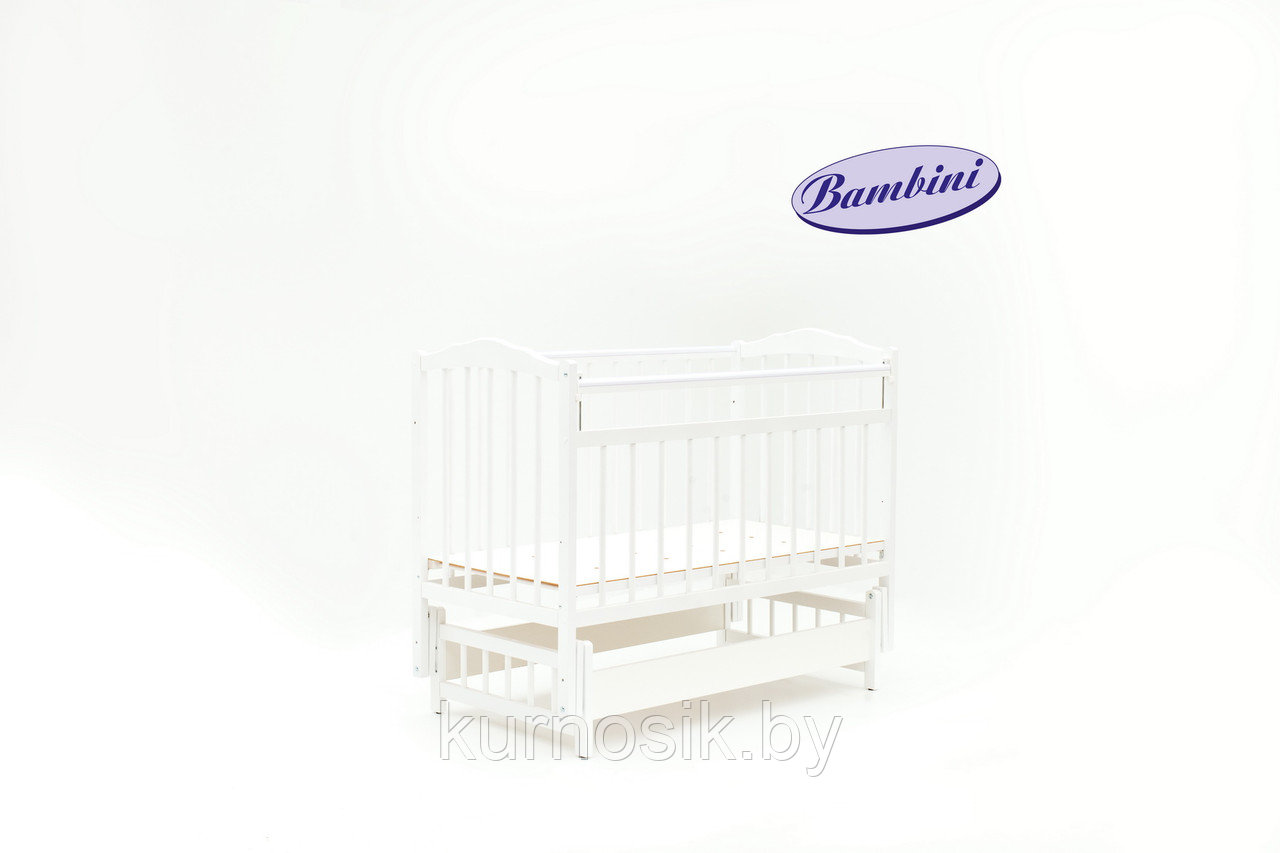 Кроватка Bambini (Бамбини) 11 белый - фото 2 - id-p7709681