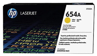 Картридж 654A/ CF332A (для HP Color LaserJet M651) жёлтый