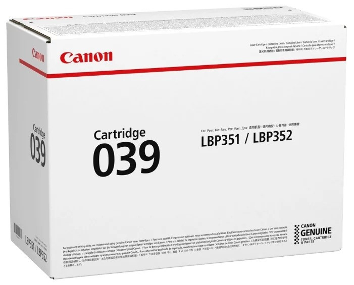 Картридж 039/ 0287C001 (для Canon i-SENSYS LBP351/ LBP352)