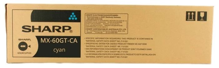 Картридж MX-60GTCA/ MX-61GTCA (для Sharp MX-3050/ MX-3070/ MX-4060/ MX-5050/ MX-6050) голубой