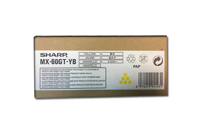 Картридж MX-60GTYB/ MX-61GTYB (для Sharp MX-3050/ MX-3570/ MX-4060/ MX-5050/ MX-6050) жёлтый