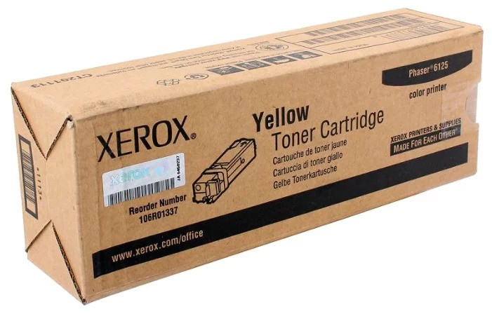 Картридж 106R01337 (для Xerox Phaser 6125) жёлтый