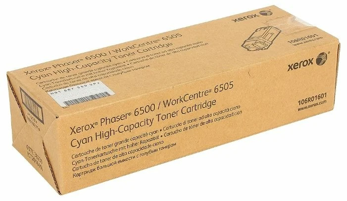 Картридж 106R01601 (для Xerox Phaser 6500/ WorkCentre 6505) голубой