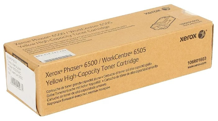 Картридж 106R01603 (для Xerox Phaser 6500/ WorkCentre 6505) жёлтый