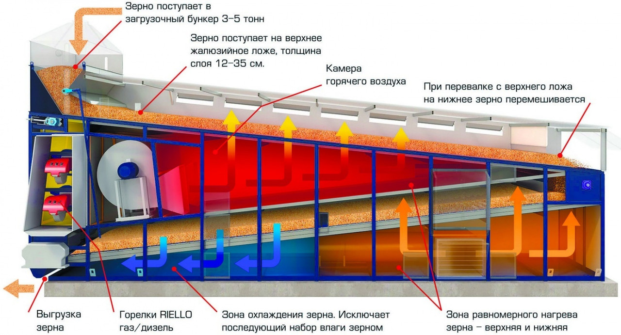 Конвейерные зерносушилки АТМ Universal. - фото 2 - id-p121441686