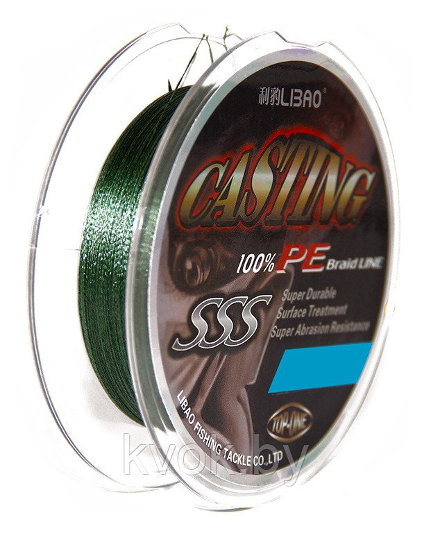 Плетёный шнур Libao Casting 100 м (зеленый) - фото 2 - id-p121440484