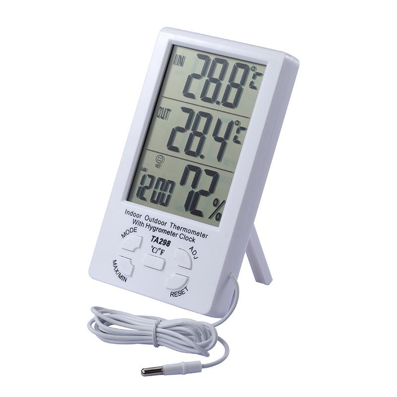 Метеостанция термометр гигрометр часы с выносным датчиком TA298 - фото 1 - id-p121442649