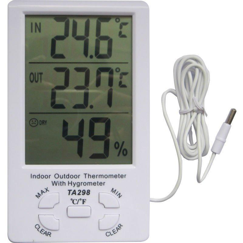 Метеостанция термометр гигрометр часы с выносным датчиком TA298 - фото 4 - id-p121442649