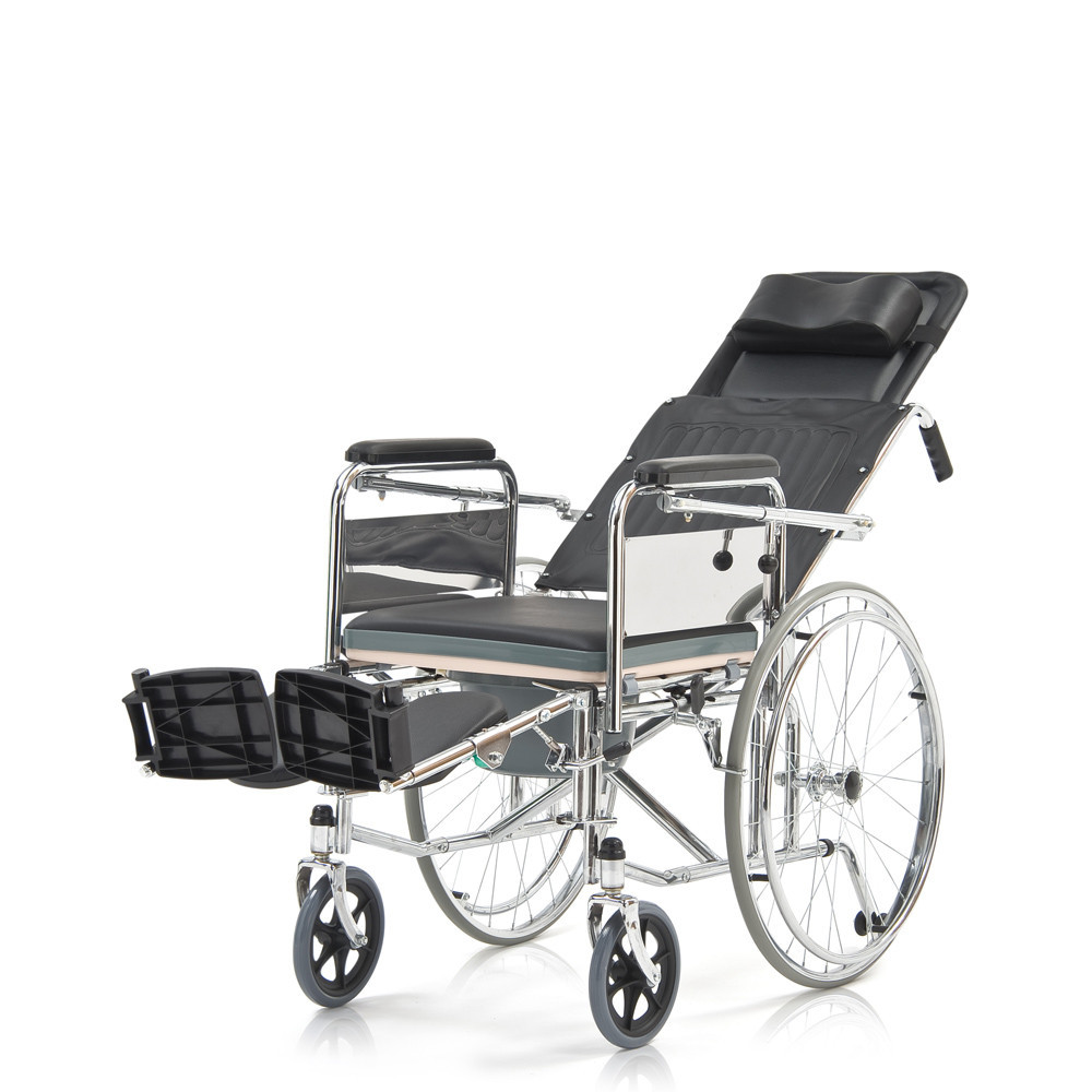 Кресло-коляска для инвалидов Армед FS619GC с санитарным оснащением - фото 3 - id-p121442844