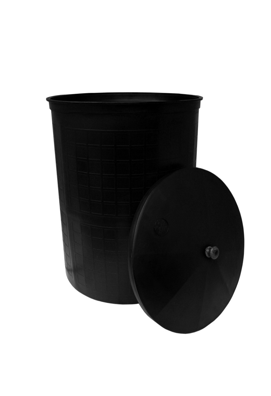 Бочка для воды и полива 150 л (чёрная) АтлантидаСПб