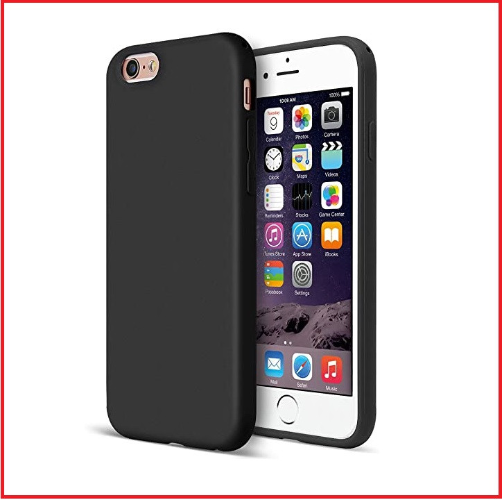 Чехол-накладка для Apple Iphone 6 plus / 6s plus (силикон) черный