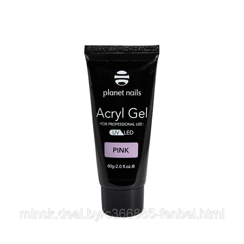 "Planet Nails" Гель для наращивания ногтей Acryl Gel камуфлирующий розовый, 60гр.