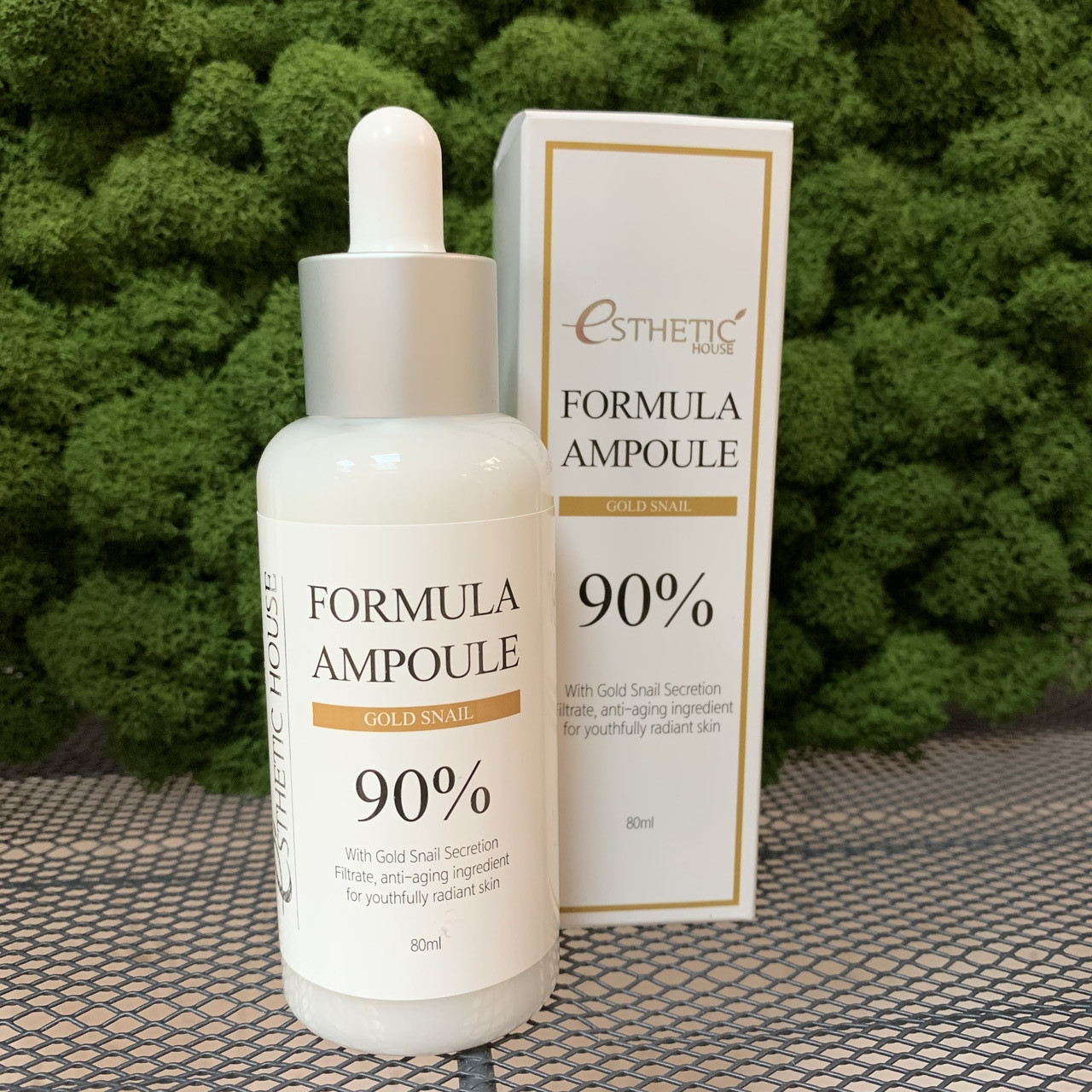 Сыворотка для лица с экстрактом слизи улитки Esthetic House Formula Ampoule Gold Snail, 80 мл