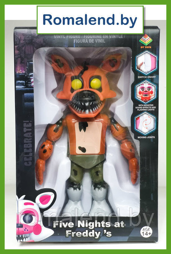 Игрушка Аниматроник кошмарный Фокси (Nightmare Foxy) Funko Pop 20 см. - фото 1 - id-p121449340