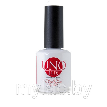 Верхнее покрытие UNO LUX HIGHT GLOSS TOP COAT (без липкого слоя), 15 мл.