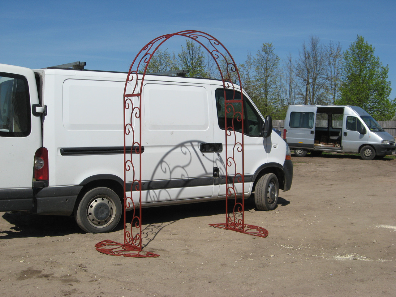 Пергола с художественной ковкой №3