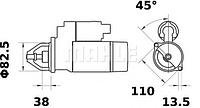 Стартер ЯМЗ-534 Газон Next 12V 3.8кВт AZF 4383 PRESTOLITE 5343.3708010-02