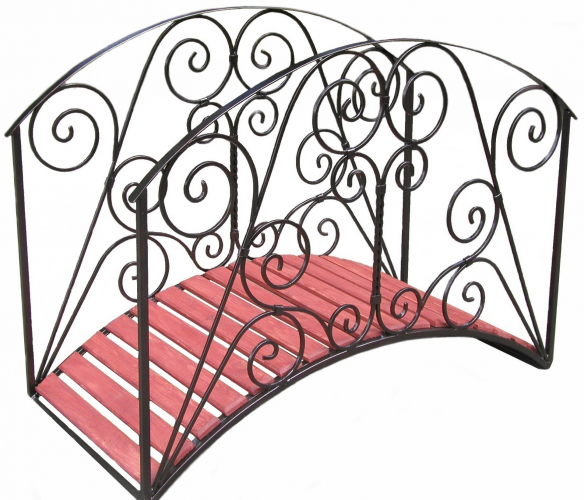 Мостик с кованым ограждением №4