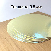 Подложка для торта золото 200 мм