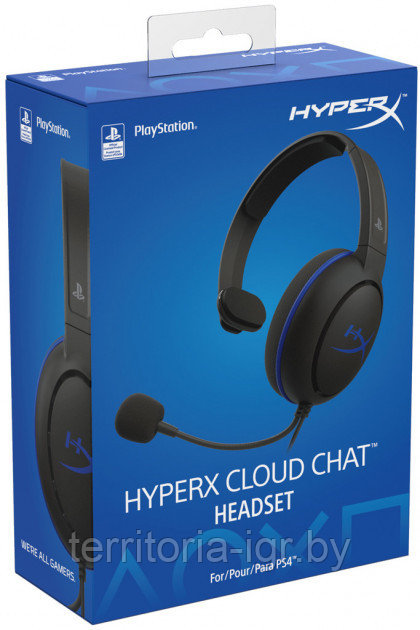 Игровая гарнитура Cloud Chat PS4 HX-HSCCHS-BK/EM HyperX - фото 1 - id-p121519528