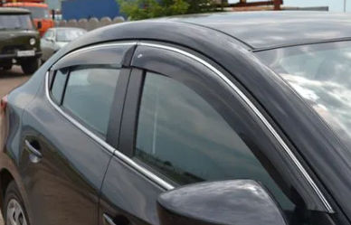 Дефлекторы для окон с хромированным молдингом Volkswagen Passat Variant B8 универсал 2014-2020.