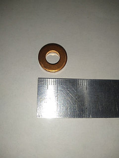 Шайба под топливную форсунку медная 7,5x15x3.0mm Renault/Nissan/Opel/Volvo